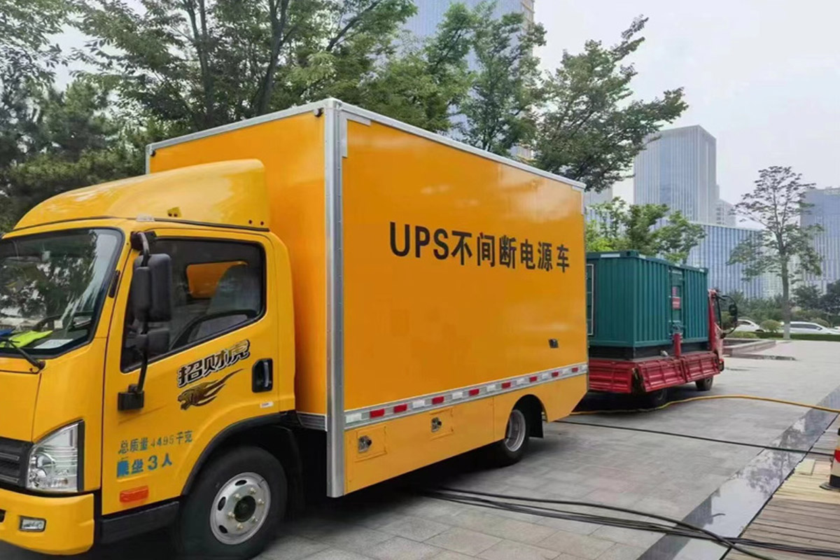 武乡发电机租赁施工现场
