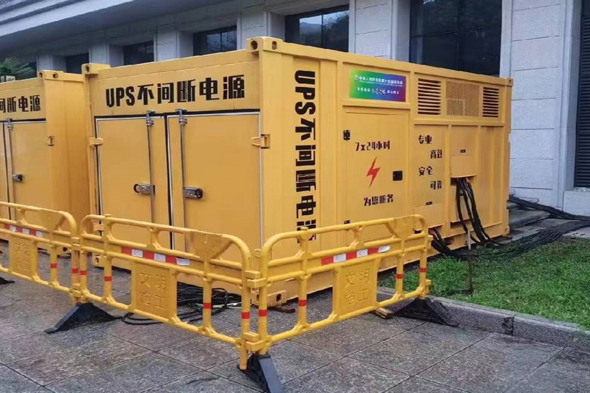 武乡发电机租赁施工现场