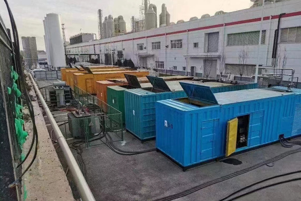 武乡发电机租赁施工现场